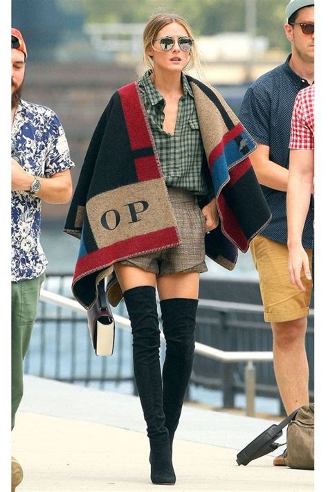 olivia palermo burberry scarf